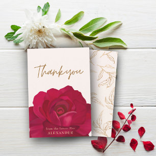 Braut in Blütenpracht Florales Brautbad-Willkommen Dankeskarte