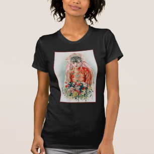Braut in Rot auf einer chinesischen Hochzeit in Sh T-Shirt