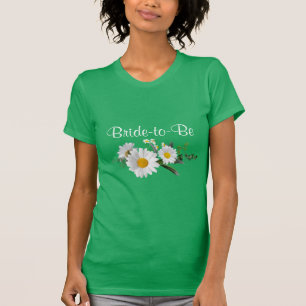 Braut in spe, Hochzeitsweiße Margeriten, T-Shirt