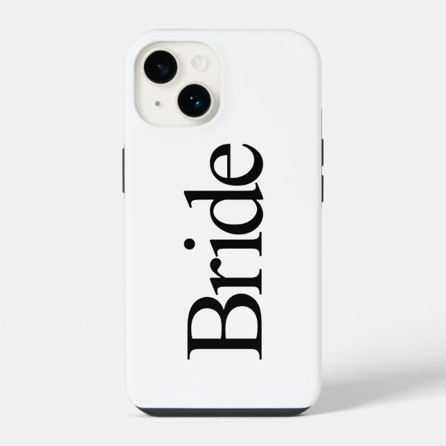 Braut iPhone 14 Hülle (Rückseite)