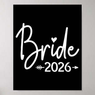 Braut ist 2026 verheiratet Hochzeit Brautparty Poster