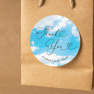 Braut ist auf Wolke 9 - Geschenke für die Brautpar Runder Aufkleber