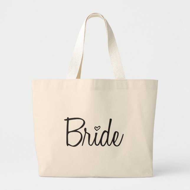 Braut Jumbo Stoffbeutel (Vorne)