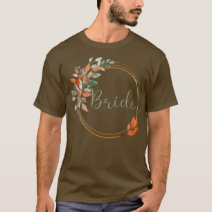 Braut Junggesellenabschied Herbstblätter Braut Dam T-Shirt