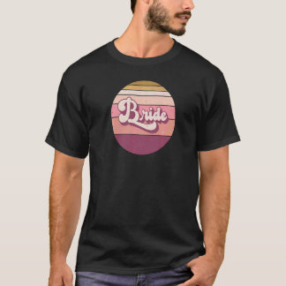 Braut Junggesellinnenabschied Hennen Nacht Retro V T-Shirt