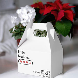 Braut lädt Herzen Brautparty  Geschenkschachtel