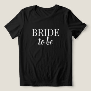 Braut-Minimalistisches Schwarz-Weiß-Junggesellinne Tri-Blend Shirt