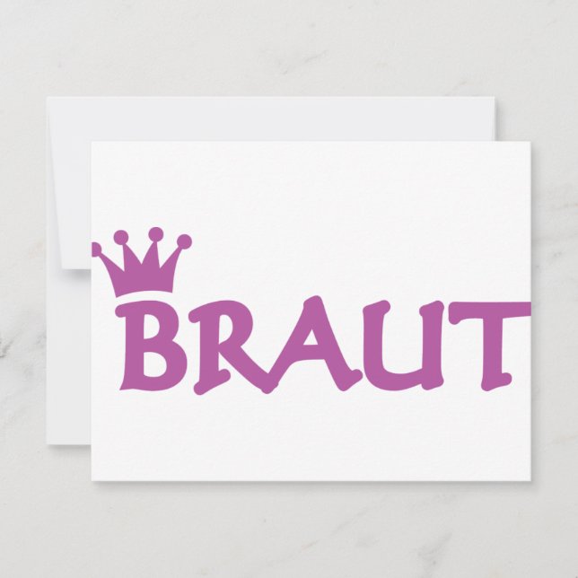 Braut mit Kronensymbol (Vorderseite)