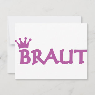 Braut mit Kronensymbol