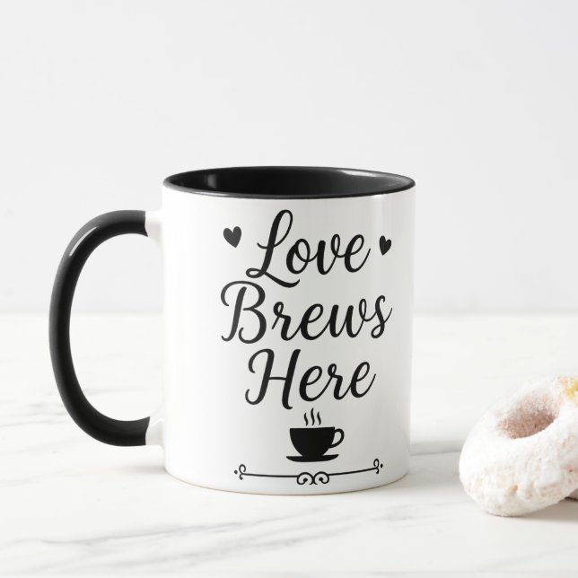 Braut mit Liebe Tasse (Mit Donut)