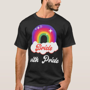 Braut mit stolzer Lesbenhochzeit T-Shirt
