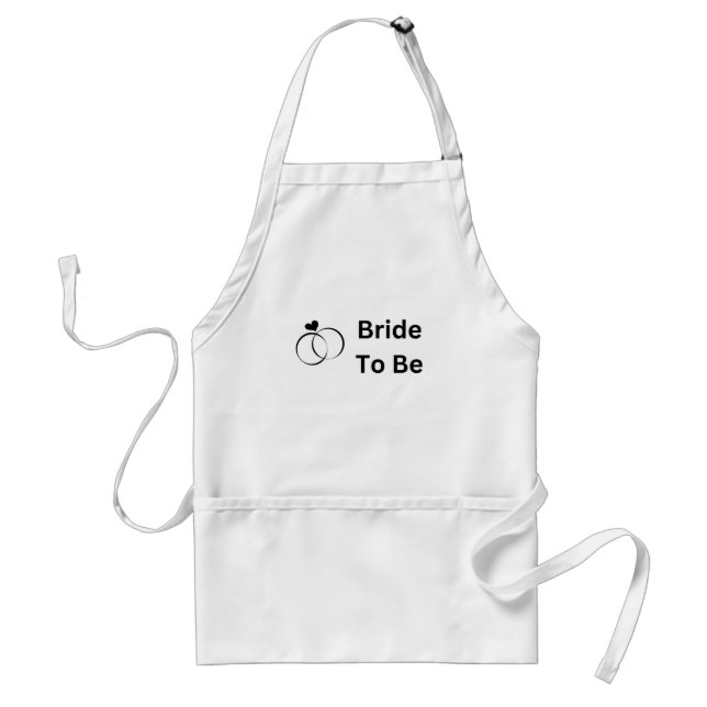 Braut mit zwei Ringen Apron Schürze (Vorne)