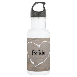 Braut-Muschel-Herz Trinkflasche