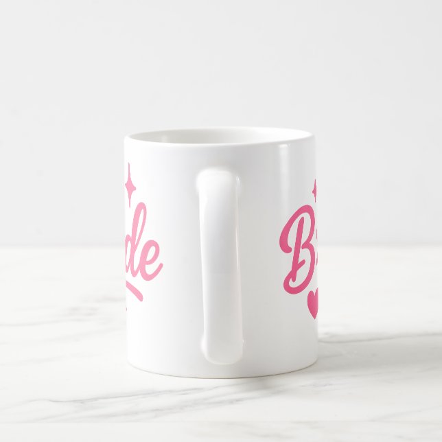 Braut Neon Pink  Kaffeetasse (Henkel)