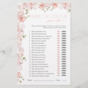 Braut oder Bräutigam, rate wer - Rosa Brautparty-S