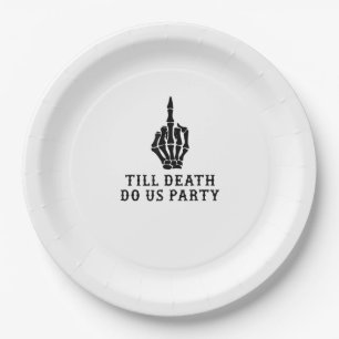 Braut oder Die, bis der Tod uns Party macht Pappteller