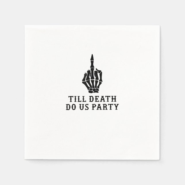 Braut oder Die, bis der Tod uns Party macht Serviette (Vorderseite)