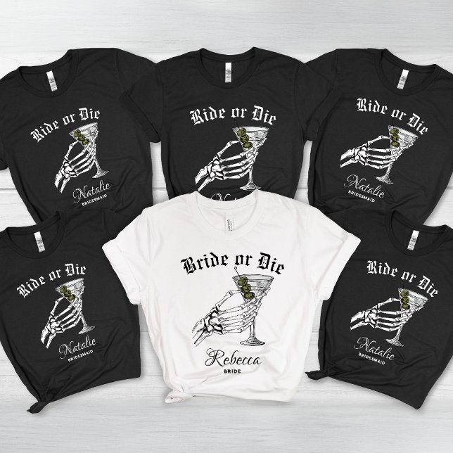 Braut oder Die Tode Party wir Bachelorette Tri-Blend Shirt (Von Creator hochgeladen)