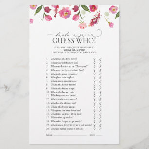 Braut oder Groom Guess, die Brautparty pink spiele