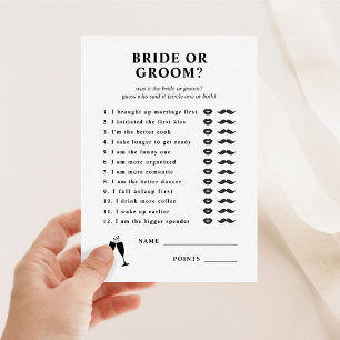 Braut oder Groom sagte er, sie sagte Brautparty Ga Einladung
