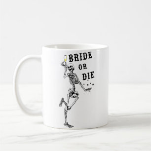 Braut Oder Stirb Tanzendes Skelett Gothic Junggese Kaffeetasse