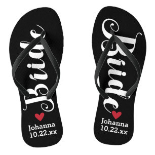 Braut-personalisierte Hochzeits-Auswahl Ihre Farbe Flip Flops
