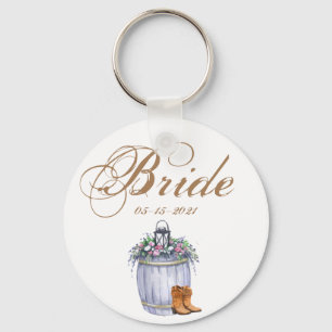 Braut Schlüsselkette Sommerland Hochzeit rustikale Schlüsselanhänger