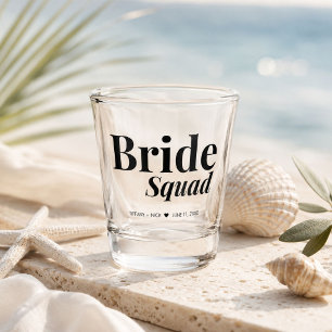Braut Squad Brautjungfer Hochzeitsgeschenk Schnapsglas