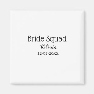 Braut Squad Brautjungfer Name Junggesellinnenabsch Magnet