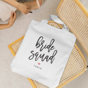 Braut-Squad-editierbare-farbige-Brautparty-Tasche Tragetasche