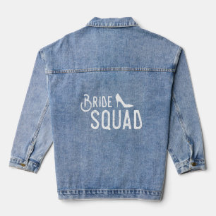 Braut-Squad Hochzeitsdusche für Brautjungfer beste Jeansjacke