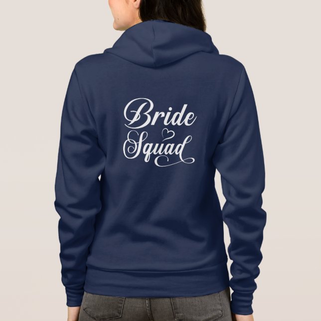 Braut-Squad-Kapuzenpullover Hoodie (Rückseite)