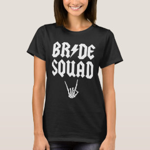 Braut-Squad Rock N Roll Gothic Halloween Junggesel T-Shirt