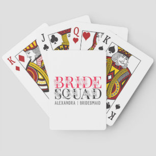 Braut-Squad   Rosa Junggesellinnen-Abschied Brides Spielkarten