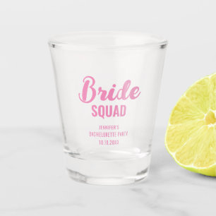 Braut-Squad-Text Junggesellinnenabschied Brautpart Schnapsglas