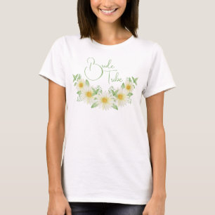 Braut Stamm Gänseblümchen Blumen Hochzeit T-Shirt