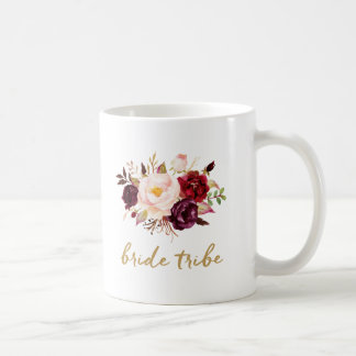 Braut-Stamm-Kaffee-Tasse - mit Blumen, Rosen Kaffeetasse