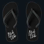 Braut-Stamm-Weiß-Skript Flip Flops<br><div class="desc"></div>