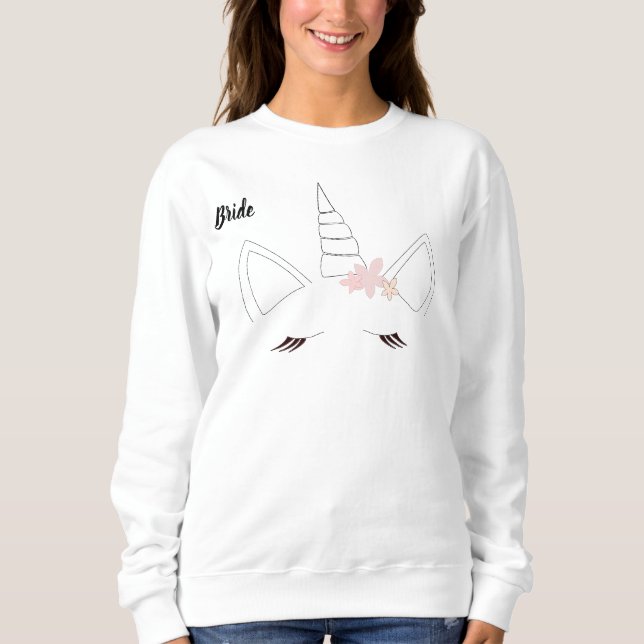 Braut-Sweatshirt Sweatshirt (Vorderseite)