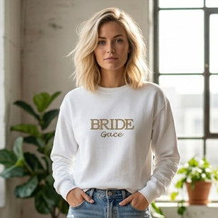 Braut Sweatshirt Zukünftige Mrs Sweatshirt Bestick