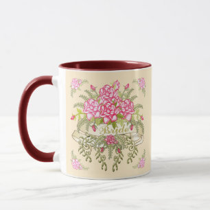 Braut-Tasse 'Pink Bride' für die Hochzeit Tasse