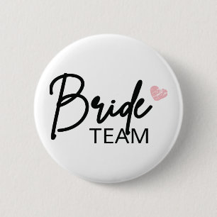 Braut Team, Brautjungfer Geschenk, Junggesellinnen Button