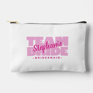 Braut-Team Brautjungfern-Name Brautjungfer Rosa Ge Zubehörtasche