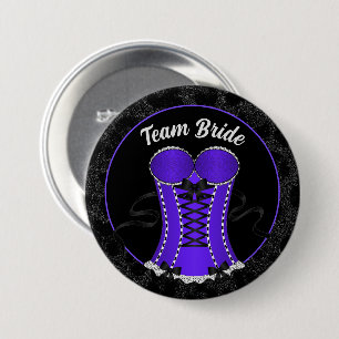 Braut-Team Flirtiger Lila Korsett Button