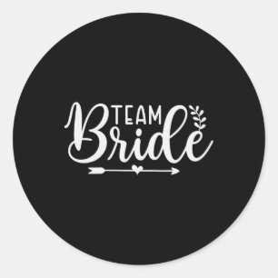 Braut Team Junggesellinnenabschied Brautjungfer Cr Runder Aufkleber