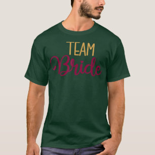 Braut-Team passende Hochzeit und Junggesellinnenpa T-Shirt