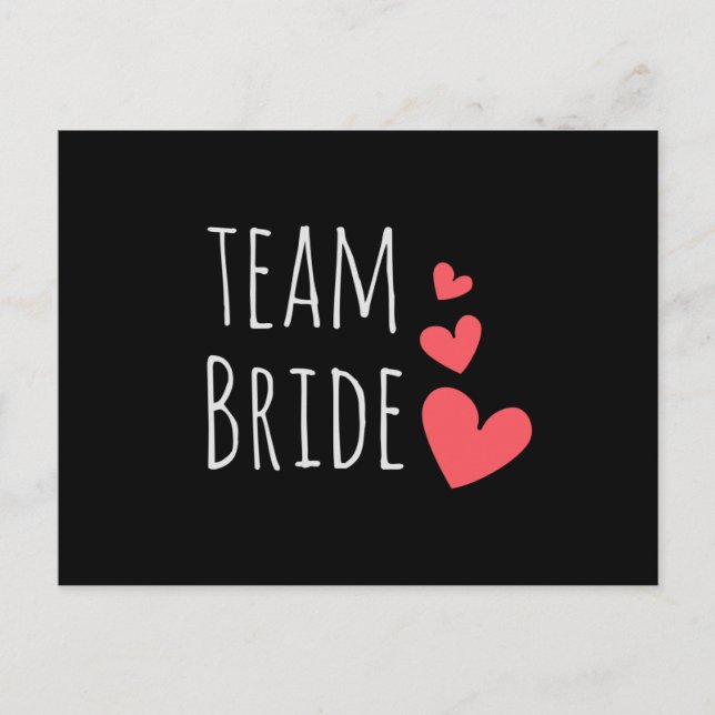 Braut-Team Postkarte (Vorderseite)