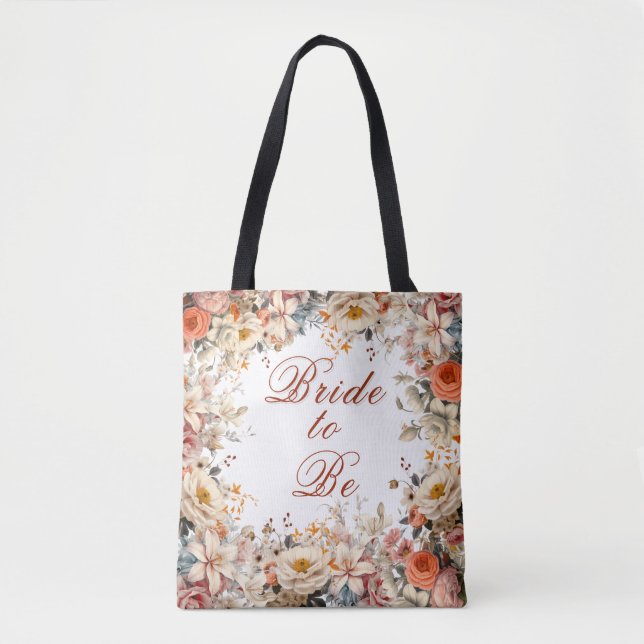 Braut-to-be-Wedding wunderschöner Blumenstrauß  Tasche (Vorderseite)