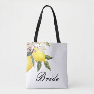 Braut-Tote-Rucksack mit Zitronen Tasche