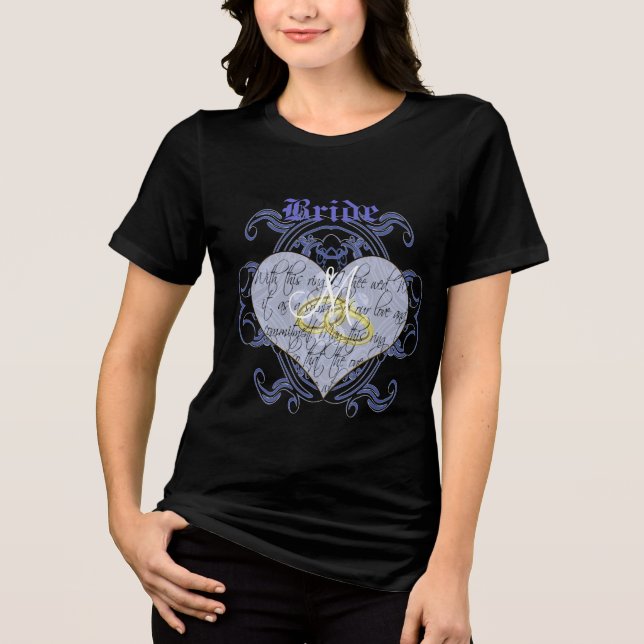 Braut Tri-Blend Shirt (Vorderseite)